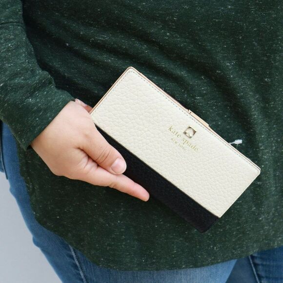 NWT Kate Spade Southport Credit Card Stacy Wallet in Black - Picture 3 of 9